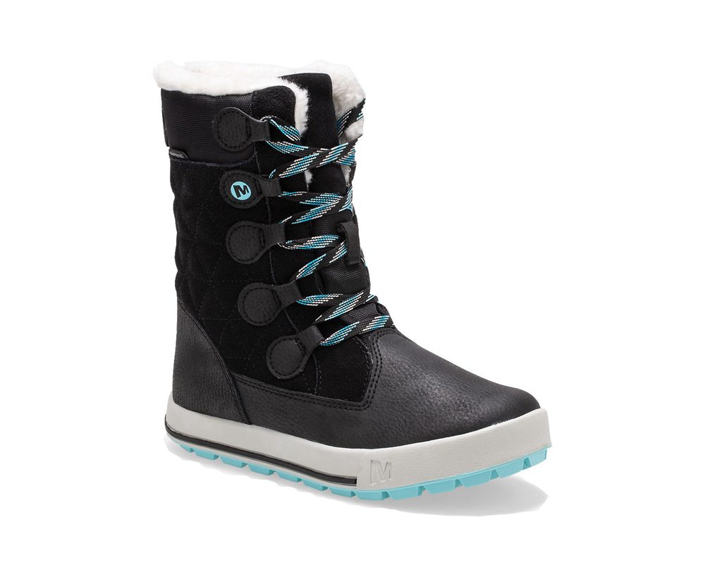 Merrell Boots Black - Heidi Waterproof - Kids 50HEQNRKY